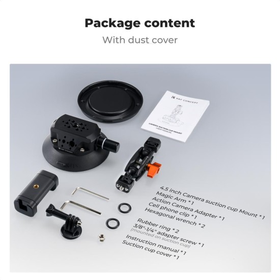 K&F Concept 4.5" Suction Cup